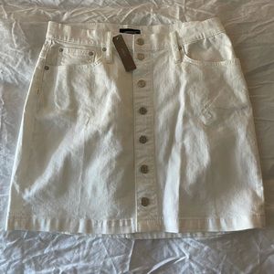 J.Crew White Denim Skirt